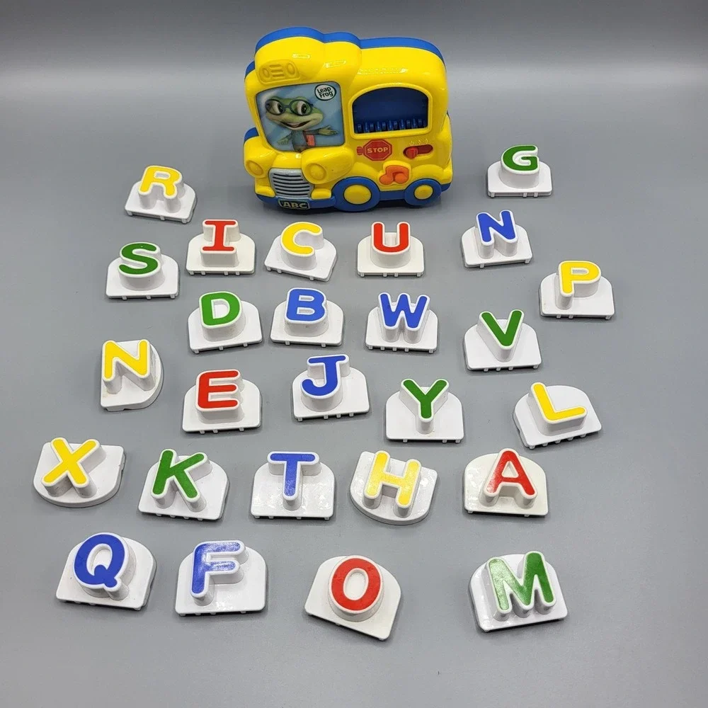 LeapFrog Fridge Phonics Magnetic Letter Set Toddler Alphabet Bus Toy Yellow